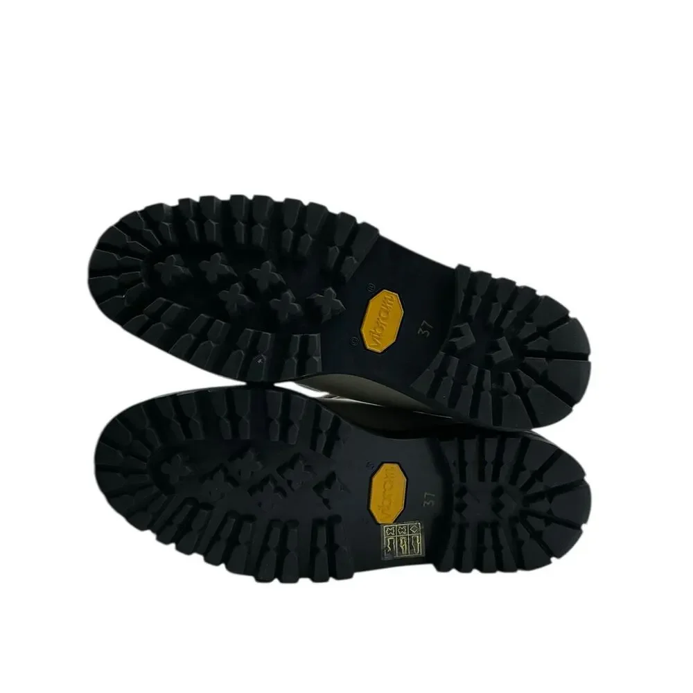 ATP Atelier Manduria Platform Loafers‎ Lug Sole Leather Sage Size EU 37 US 7